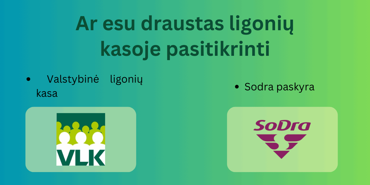 Ar esu draustas ligonių kasoje